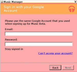 google music manager temporary server error